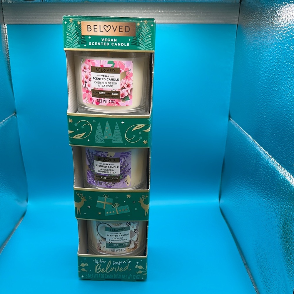 BELOVED Vegan Scented Candle Set - Multicolor